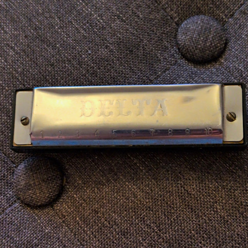 Delta diatonic harmonica key - delta,