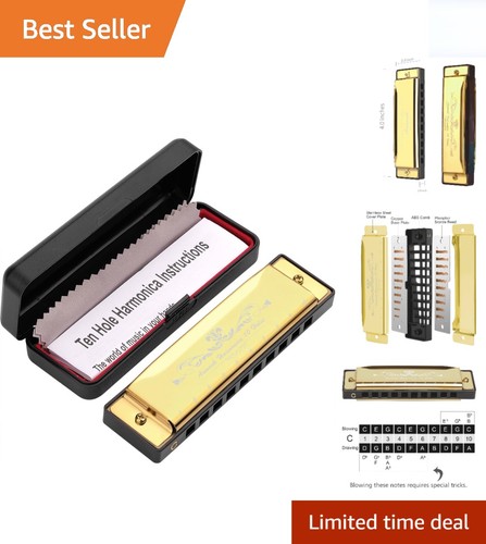 Gold diatonic harmonica key - diatonic,
