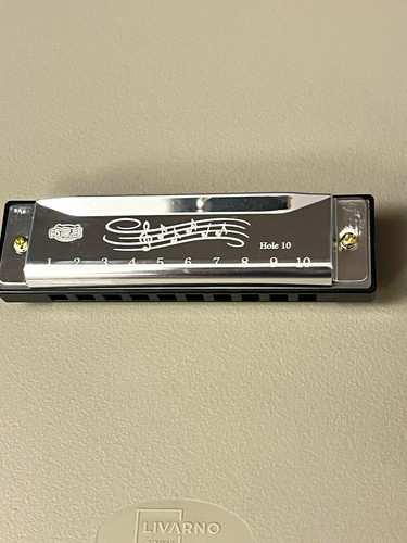 Hole diatonic harmonica key - 10-hole,