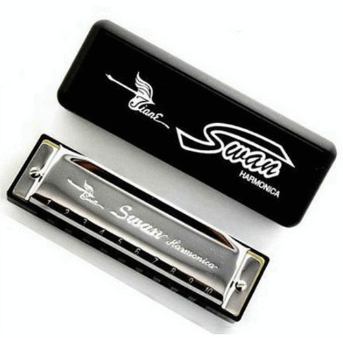 New silver swan harmonica - new,
